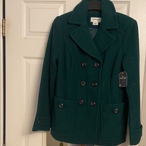 Dark Teal Double -breasted Peacoat M size
